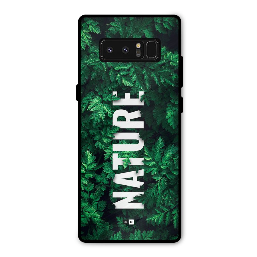 Nature Leaves Metal Back Case for Galaxy Note 8