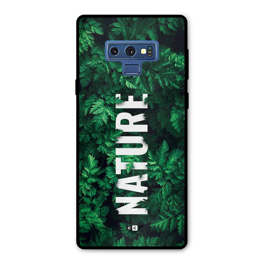 Nature Leaves Metal Back Case for Galaxy Note 9