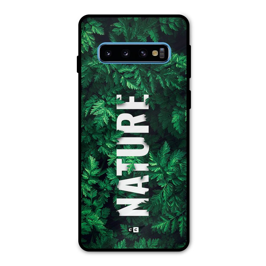 Nature Leaves Metal Back Case for Galaxy S10