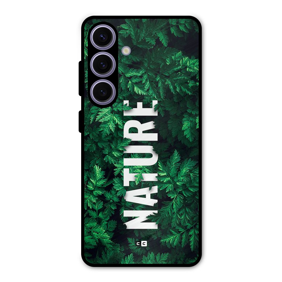 Nature Leaves Metal Back Case for Galaxy S24