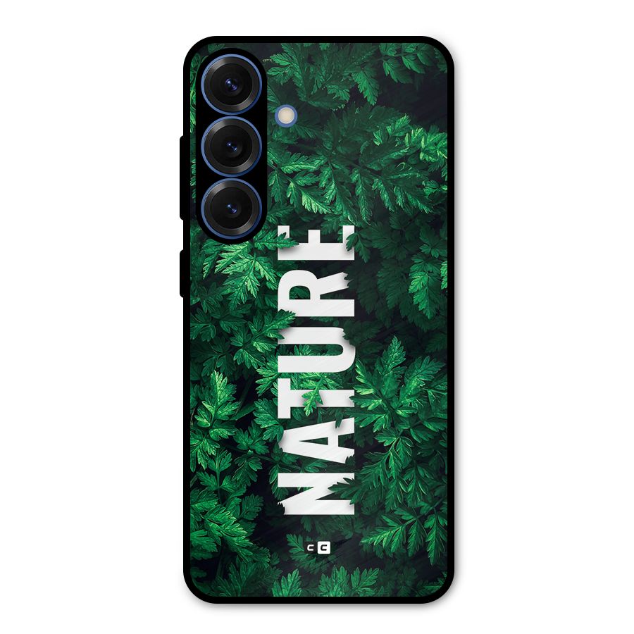 Nature Leaves Metal Back Case for Galaxy S25