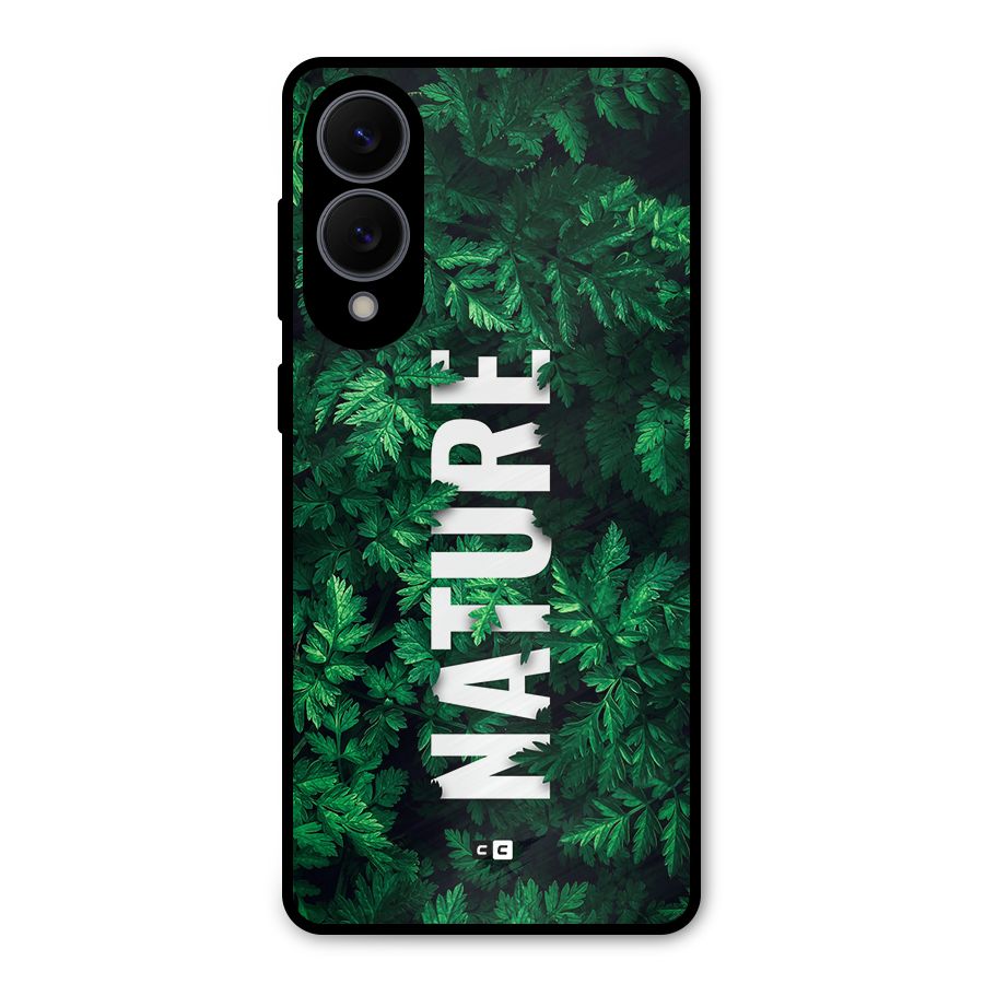 Nature Leaves Metal Back Case for Galaxy S25 Edge
