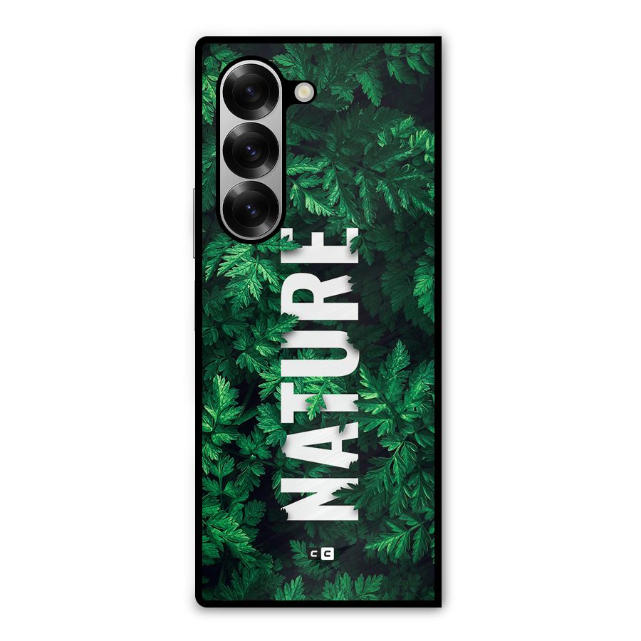 Nature Leaves Metal Back Case for Galaxy Z Fold6