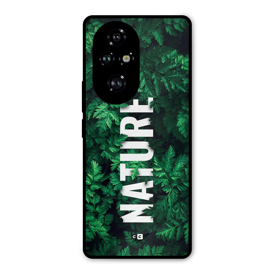 Nature Leaves Metal Back Case for Honor 200 Pro