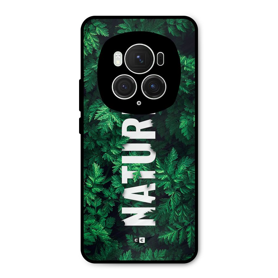 Nature Leaves Metal Back Case for Honor Magic6 Pro