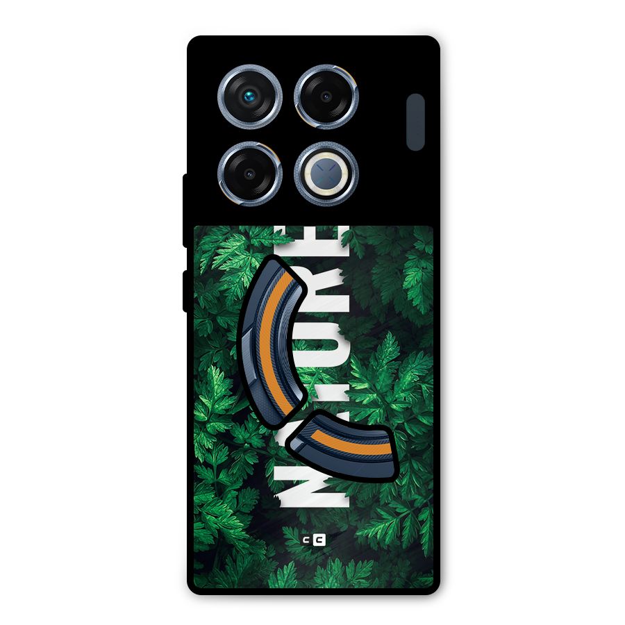 Nature Leaves Metal Back Case for Infinix GT 20 Pro