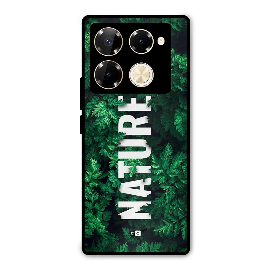 Nature Leaves Metal Back Case for Infinix Note 40 Pro Plus
