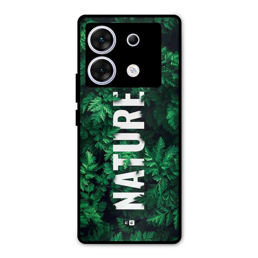 Nature Leaves Metal Back Case for Infinix Zero 30 5G