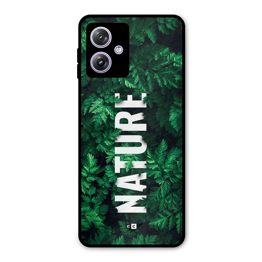 Nature Leaves Metal Back Case for Moto G64