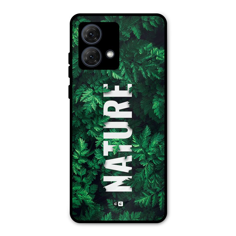 Nature Leaves Metal Back Case for Moto G84