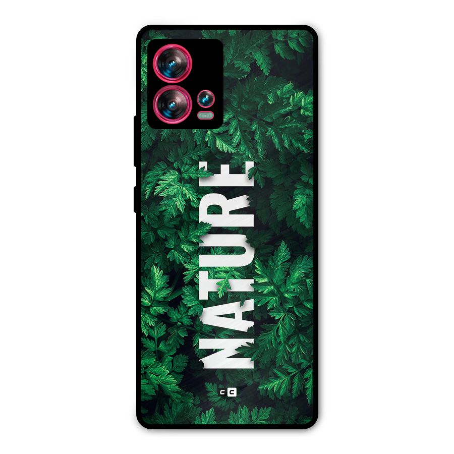 Nature Leaves Metal Back Case for Motorola Edge 30 Fusion