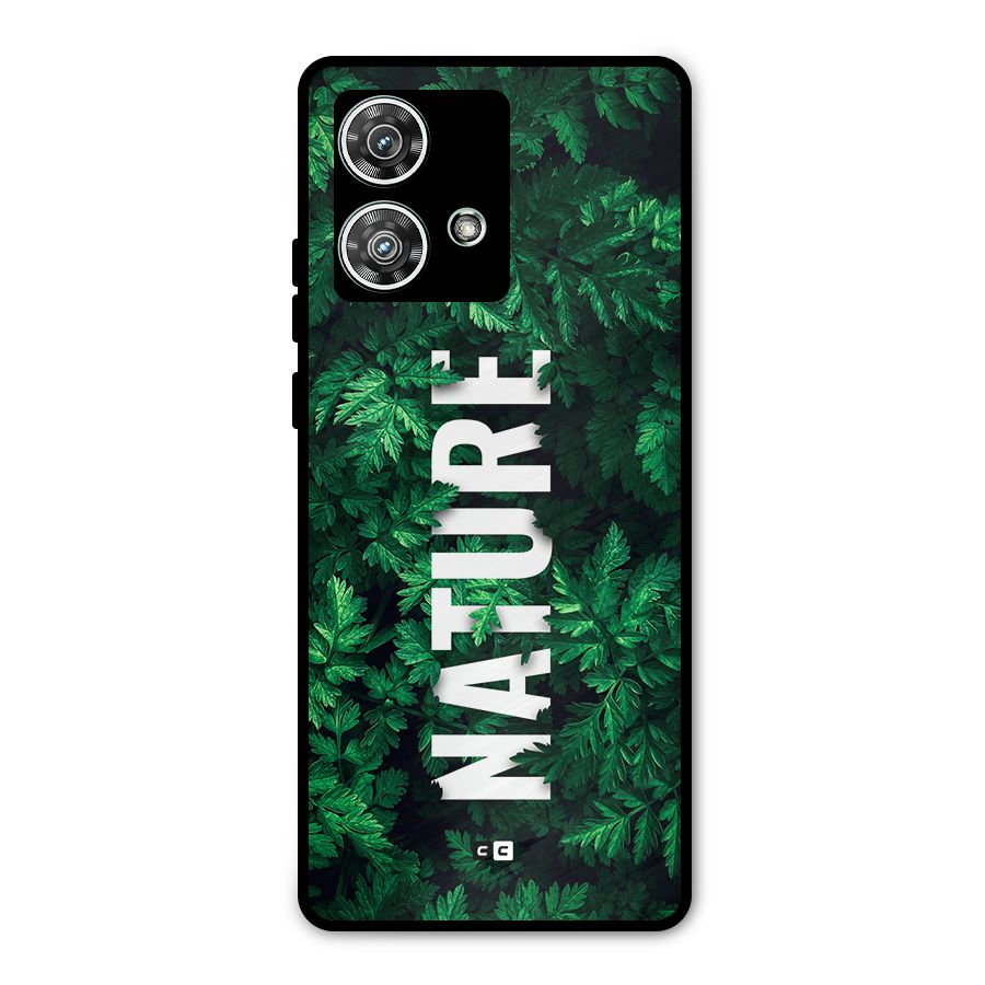 Nature Leaves Metal Back Case for Motorola Edge 40 Neo
