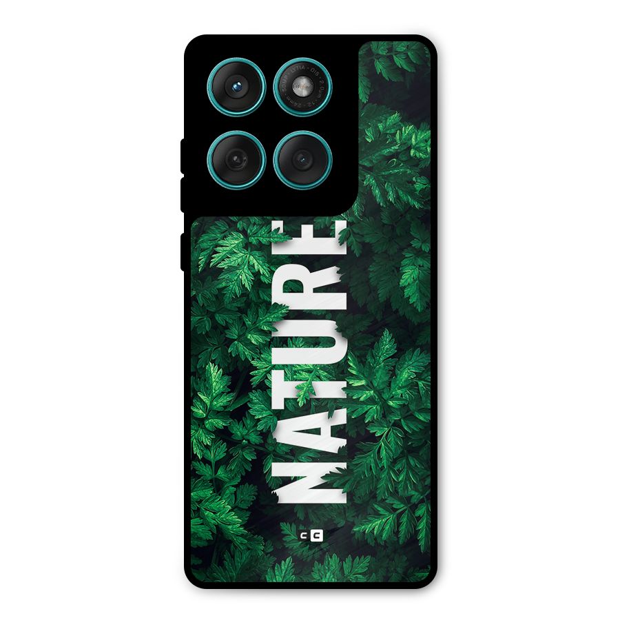 Nature Leaves Metal Back Case for Motorola Edge 60