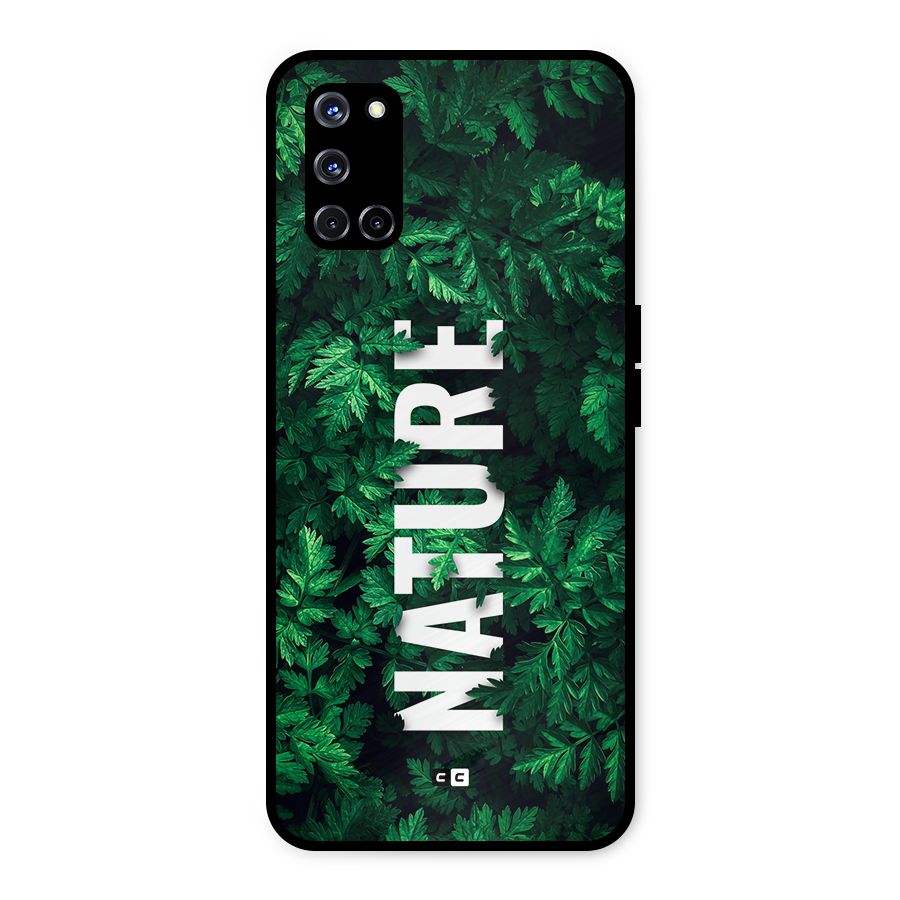 Nature Leaves Metal Back Case for Oppo A52
