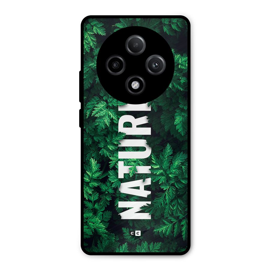 Nature Leaves Metal Back Case for Oppo F27 Pro Plus