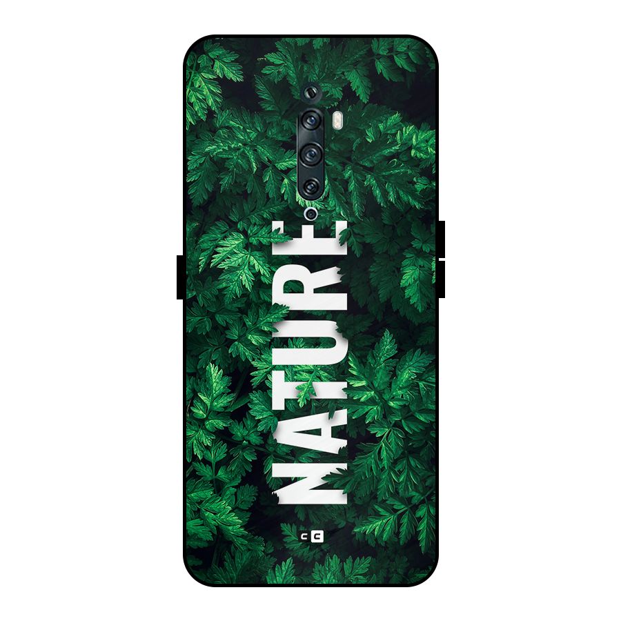 Nature Leaves Metal Back Case for Oppo Reno2 Z
