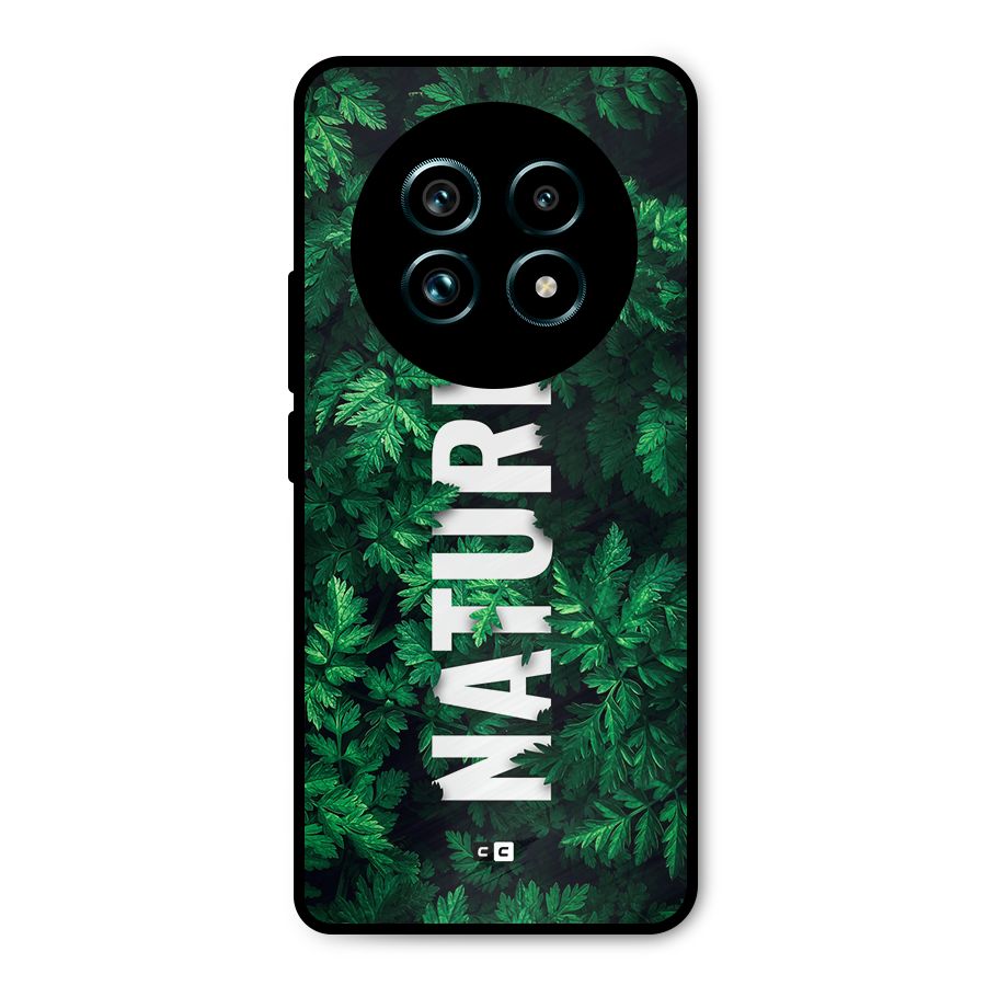 Nature Leaves Metal Back Case for Realme 13 Pro Plus