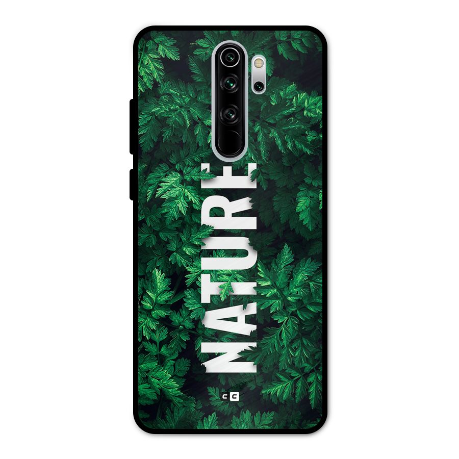 Nature Leaves Metal Back Case for Redmi Note 8 Pro