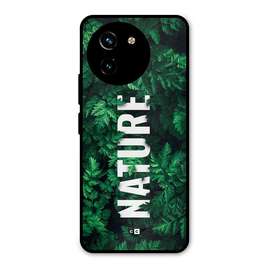 Nature Leaves Metal Back Case for Vivo T3x