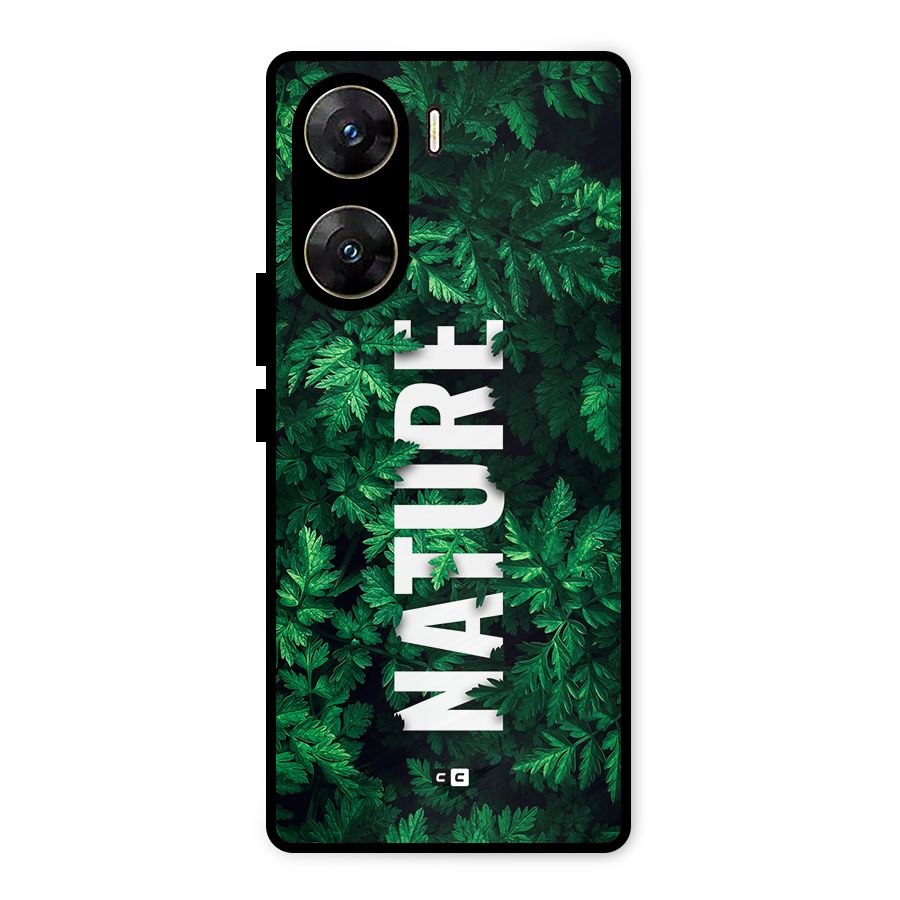 Nature Leaves Metal Back Case for Vivo V29e