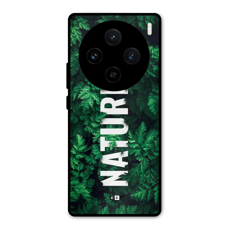 Nature Leaves Metal Back Case for Vivo X100