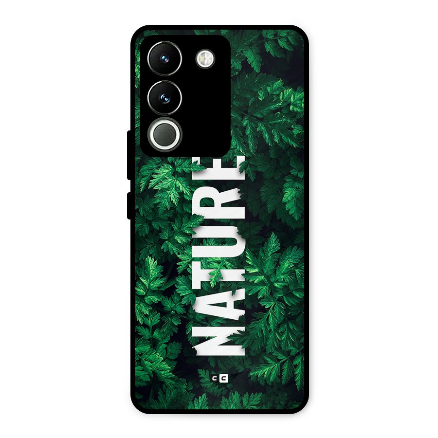 Nature Leaves Metal Back Case for Vivo Y200