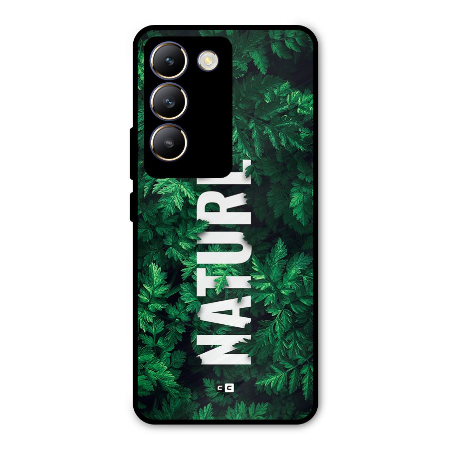 Nature Leaves Metal Back Case for Vivo Y200e