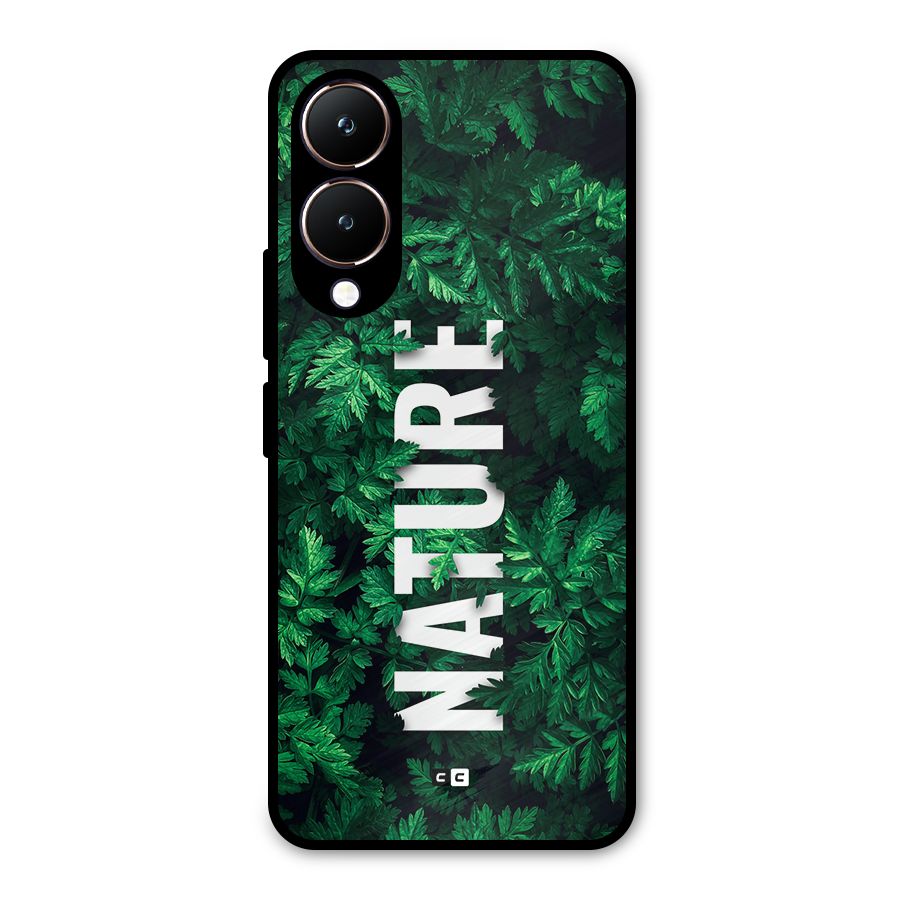 Nature Leaves Metal Back Case for Vivo Y28