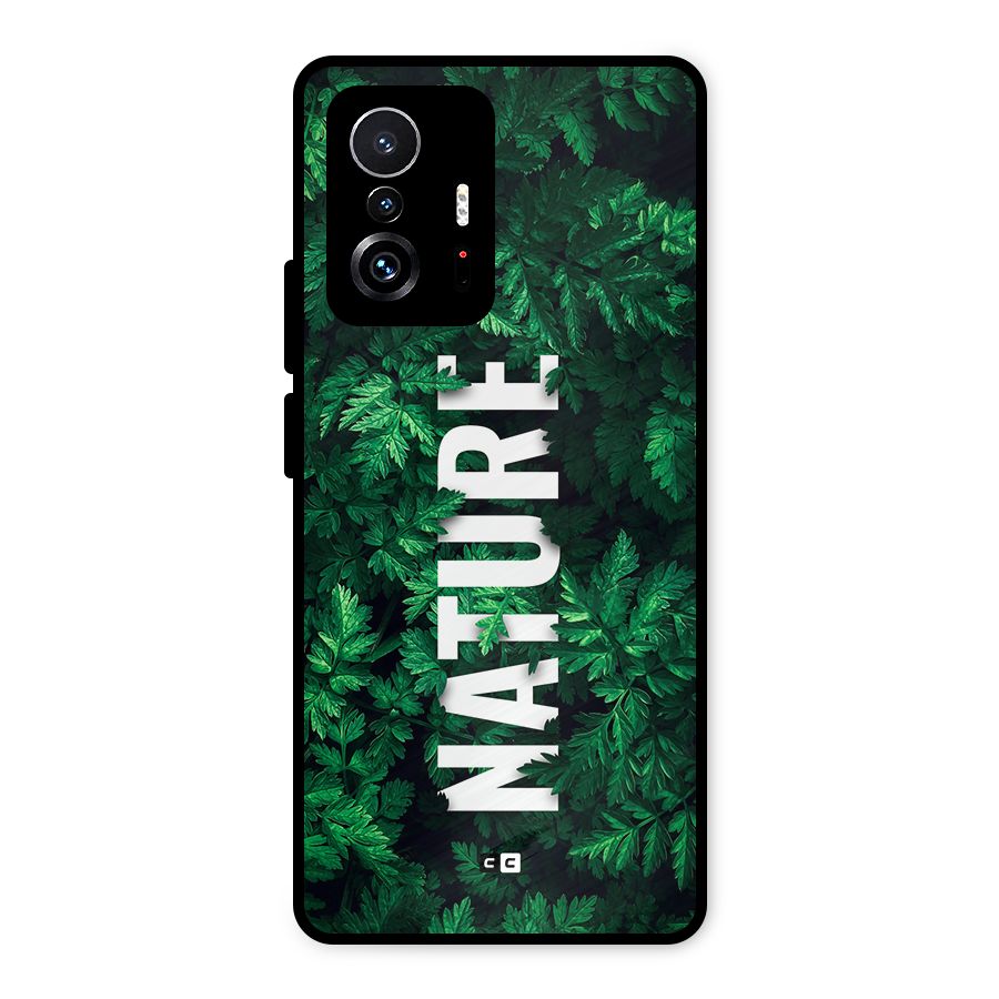 Nature Leaves Metal Back Case for Xiaomi 11T Pro