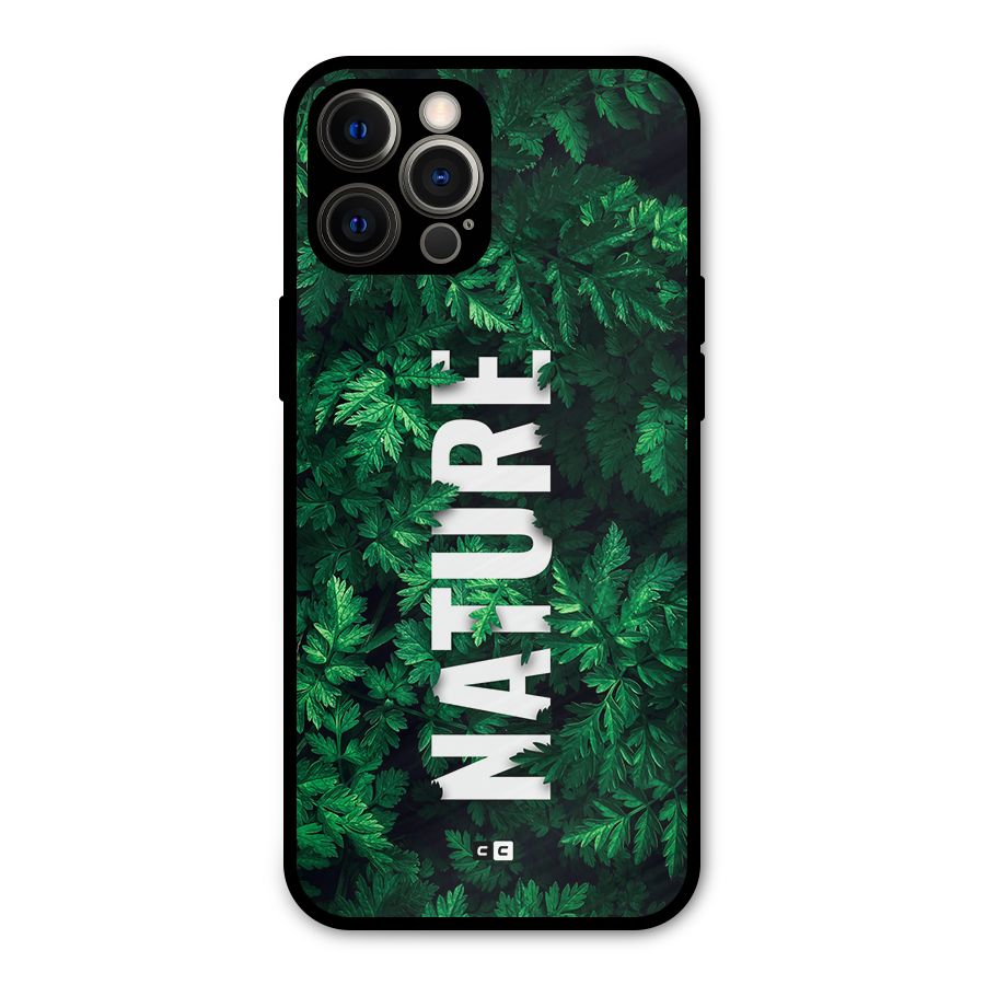 Nature Leaves Metal Back Case for iPhone 12 Pro Max