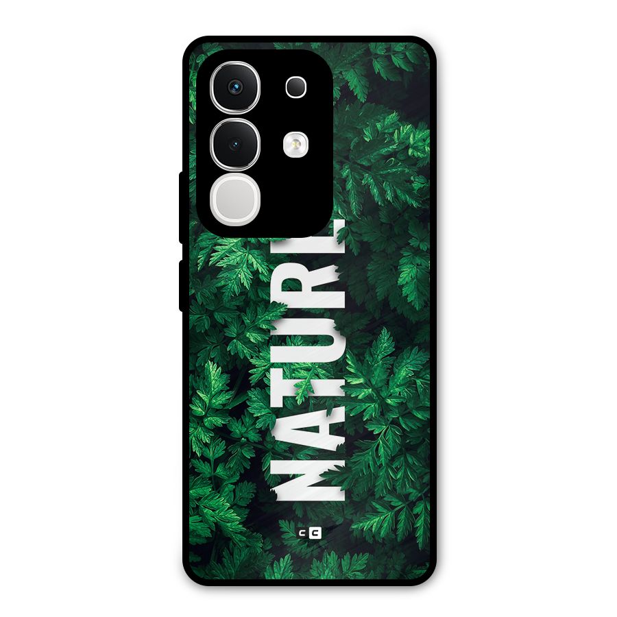 Nature Leaves Metal Back Case for iQOO Z10x