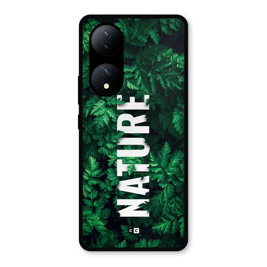 Nature Leaves Metal Back Case for iQOO Z7s