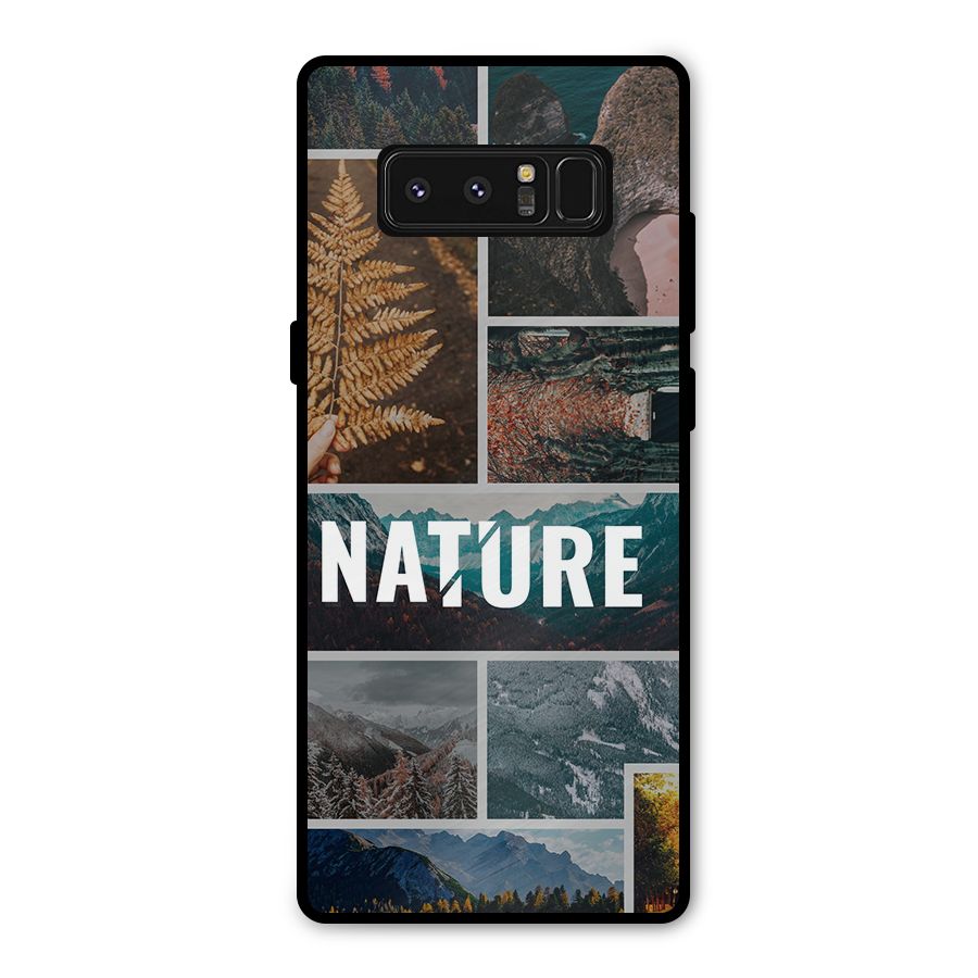 Nature Travel Metal Back Case for Galaxy Note 8