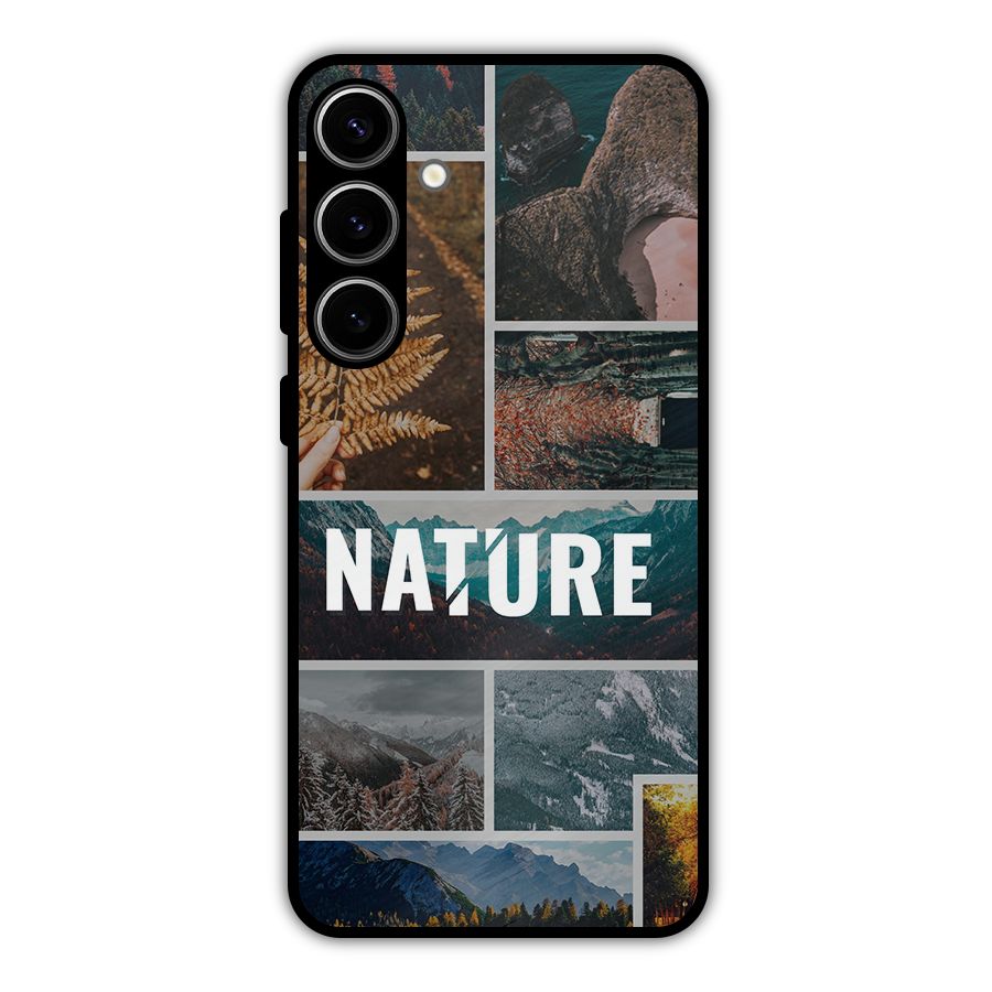 Nature Travel Metal Back Case for Galaxy S24 Plus