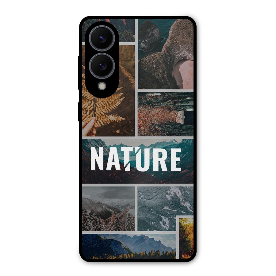 Nature Travel Metal Back Case for Galaxy S25 Edge