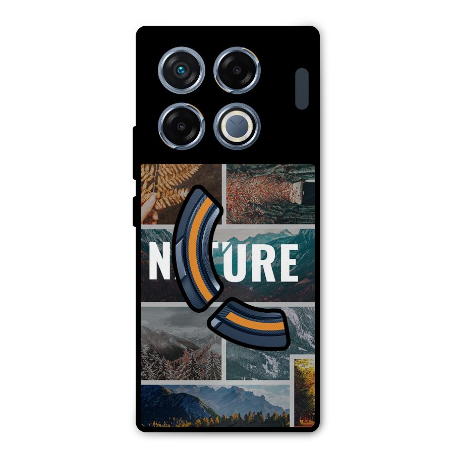 Nature Travel Metal Back Case for Infinix GT 20 Pro