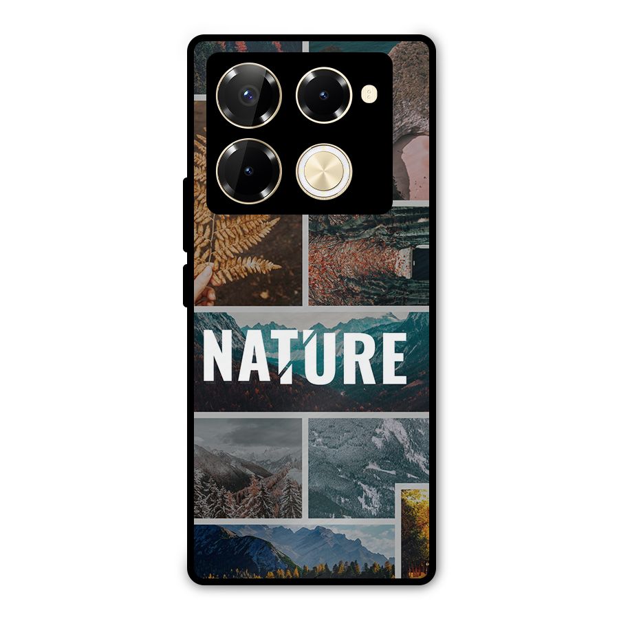 Nature Travel Metal Back Case for Infinix Note 40 Pro