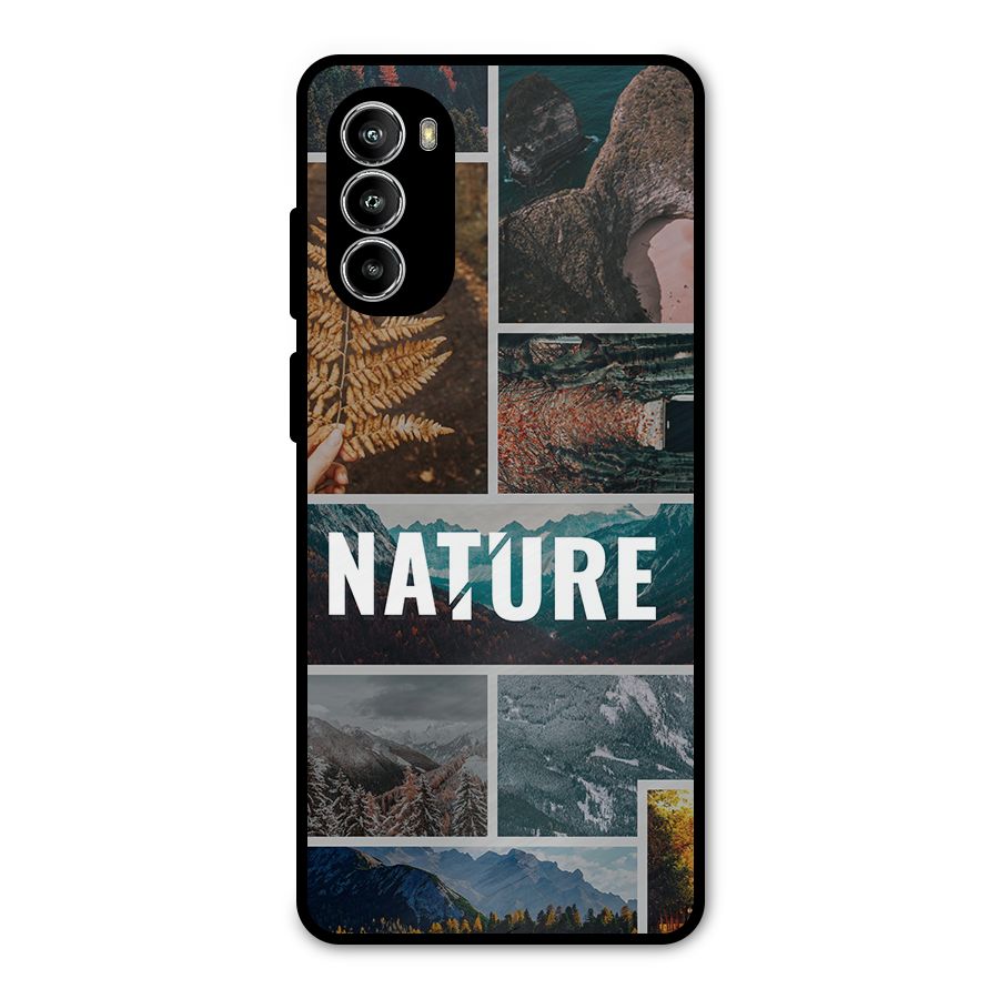Nature Travel Metal Back Case for Moto G52