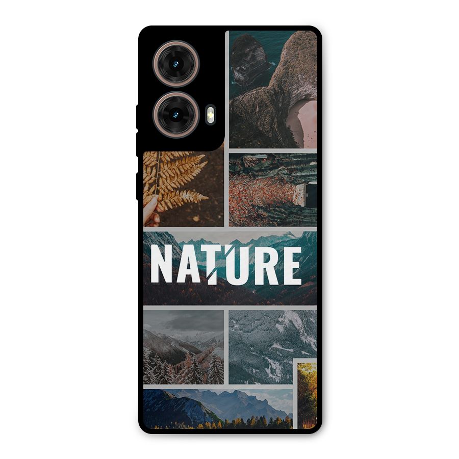 Nature Travel Metal Back Case for Moto G85