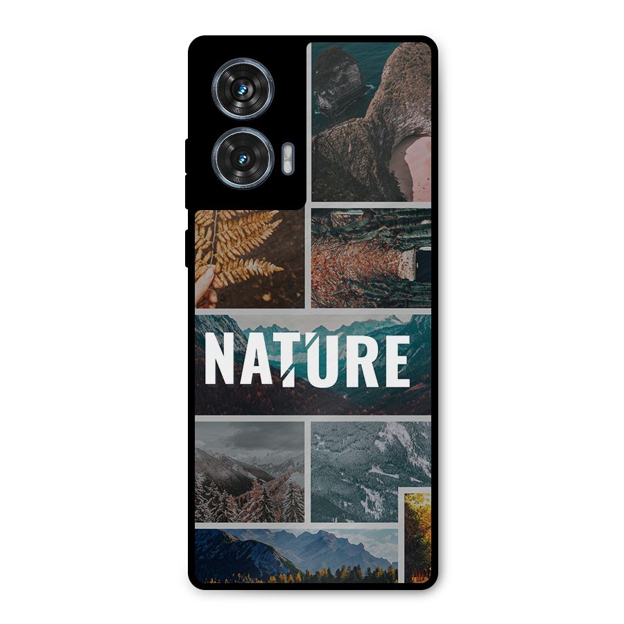 Nature Travel Metal Back Case for Motorola Edge 50 Fusion