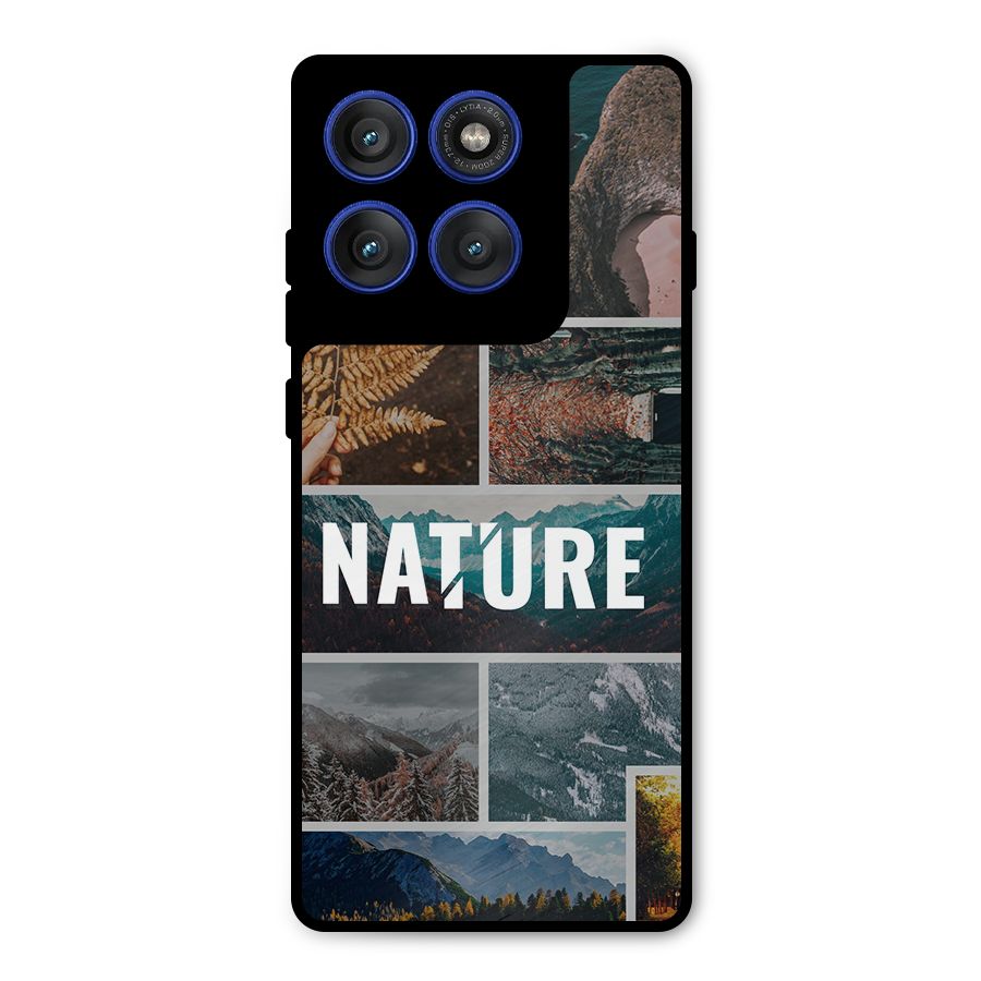 Nature Travel Metal Back Case for Motorola Edge 60 Pro