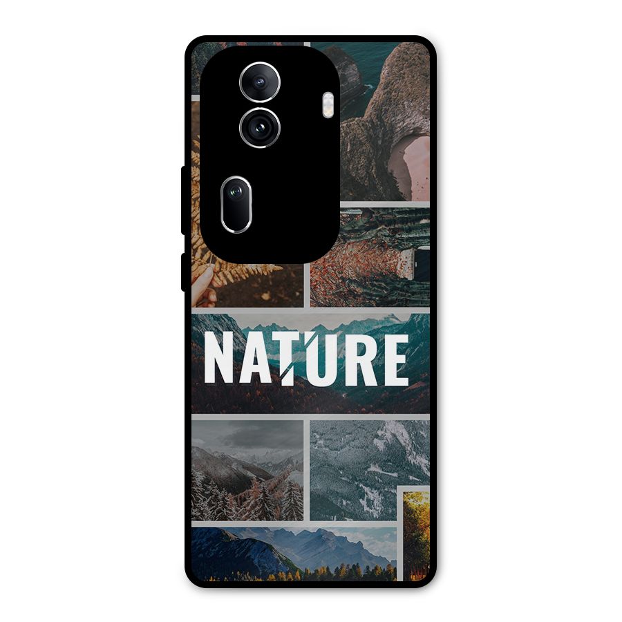Nature Travel Metal Back Case for Oppo Reno11 Pro 5G