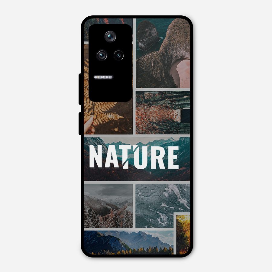 Nature Travel Metal Back Case for Poco F4 5G
