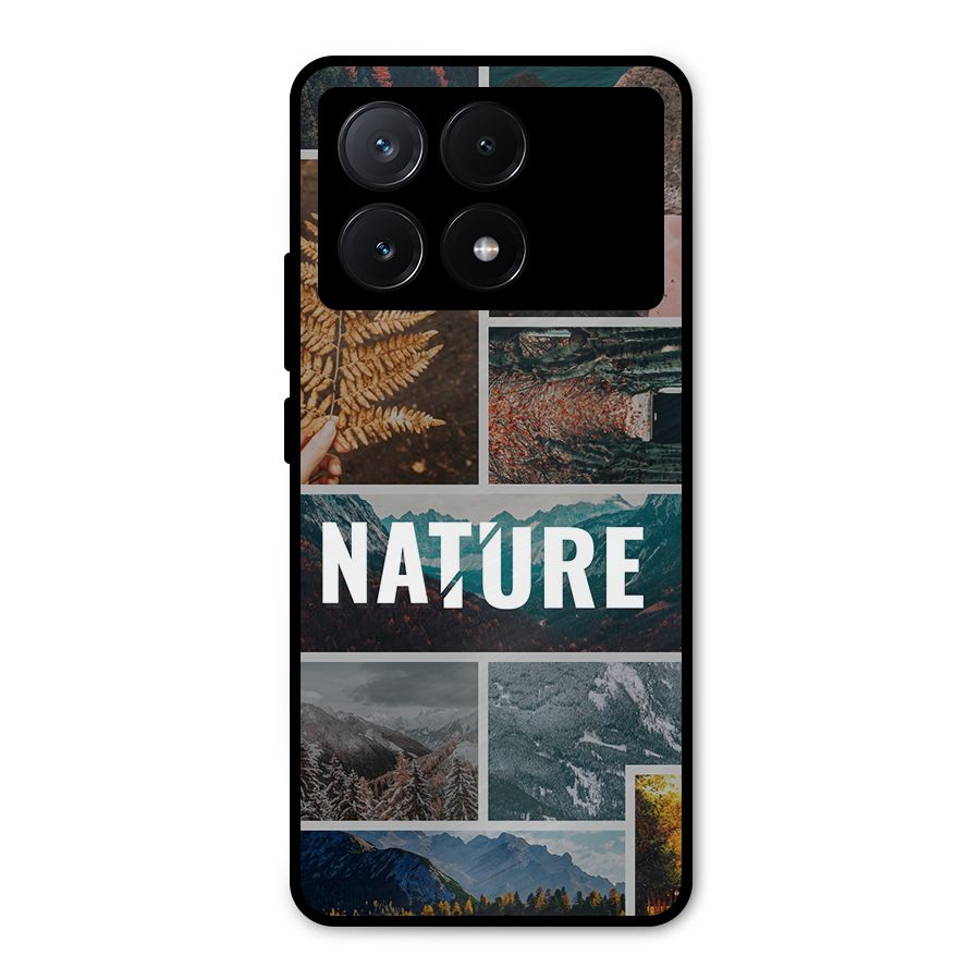 Nature Travel Metal Back Case for Poco X6 Pro
