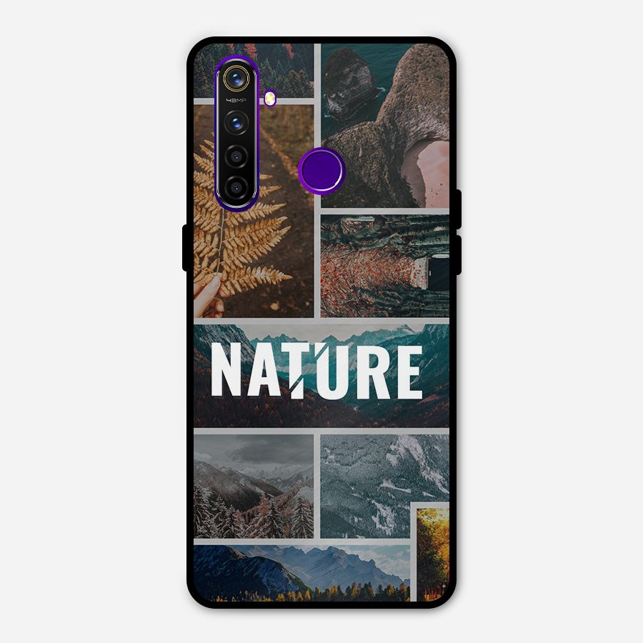 Nature Travel Metal Back Case for Realme 5 Pro