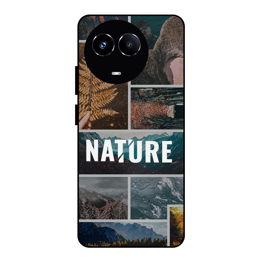 Nature Travel Metal Back Case for Realme Narzo 60X