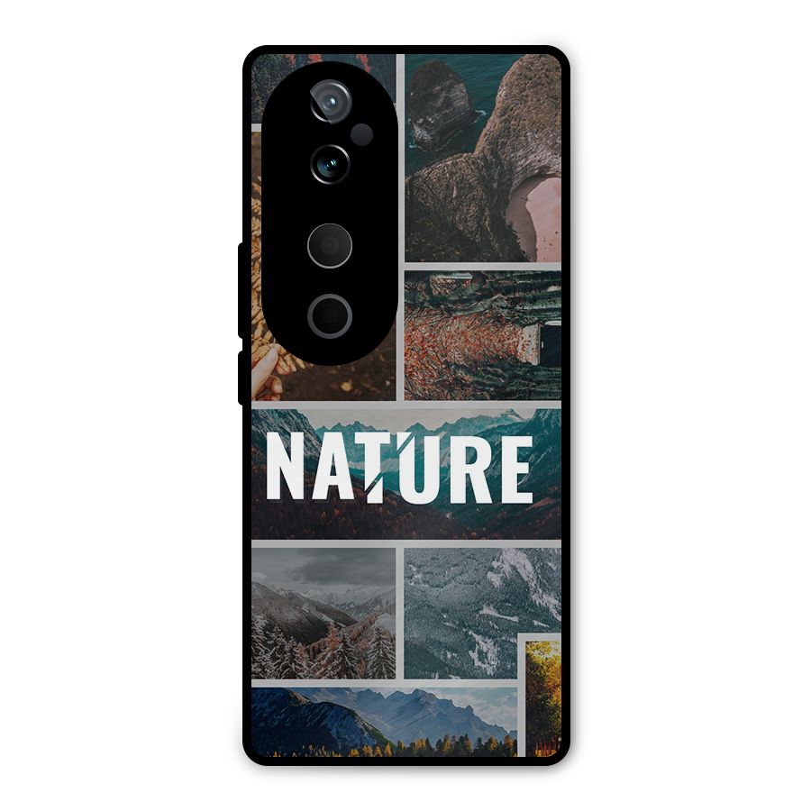 Nature Travel Metal Back Case for Vivo T3 Ultra