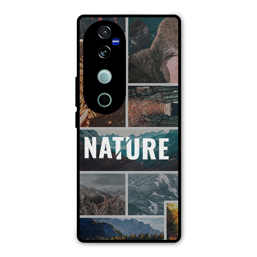 Nature Travel Metal Back Case for Vivo V40 Pro