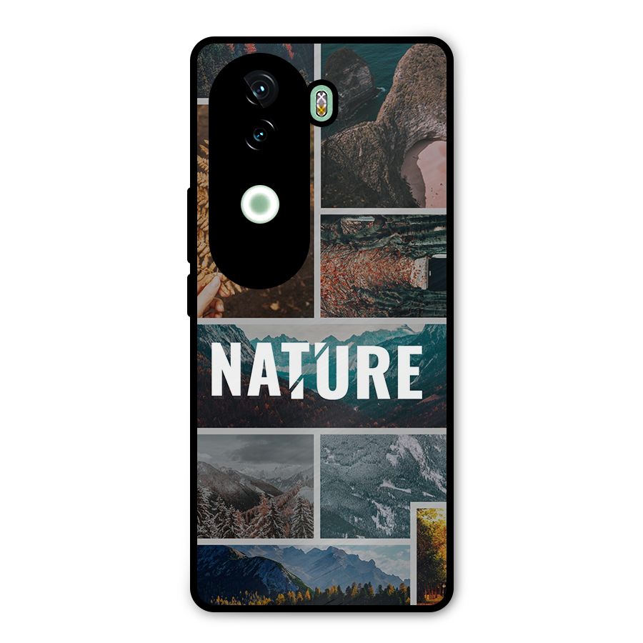 Nature Travel Metal Back Case for Vivo V40e