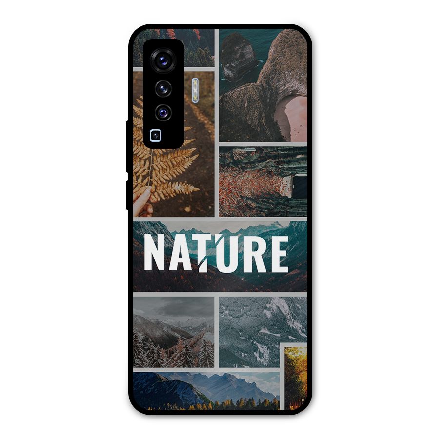 Nature Travel Metal Back Case for Vivo X50